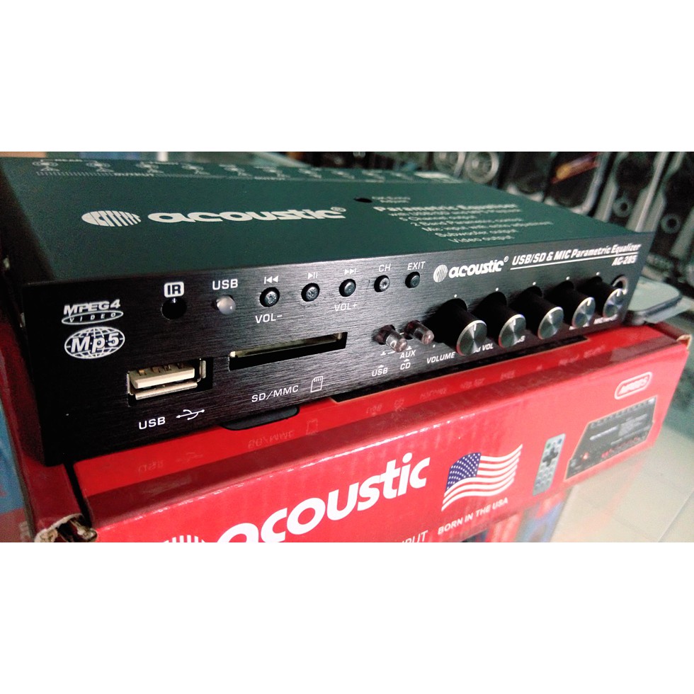 EQUALIZER/pre amp ACOUSTIC MOBIL MP3/MP4/MP5 langsung out video