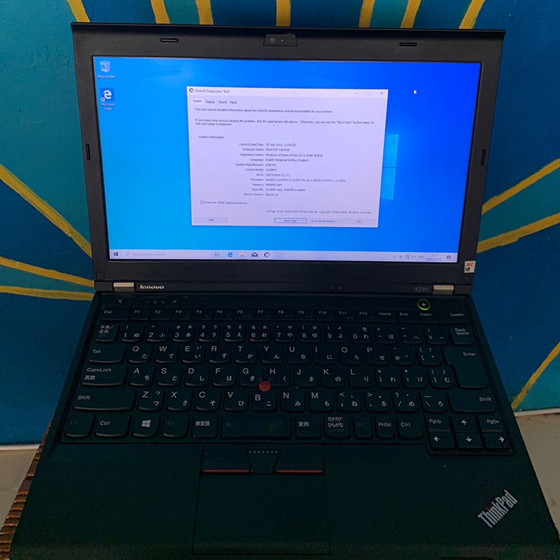 Laptop Murah Lenovo Thinkpad X230 Core i5 gen3 RAM 4GB HDD 500GB