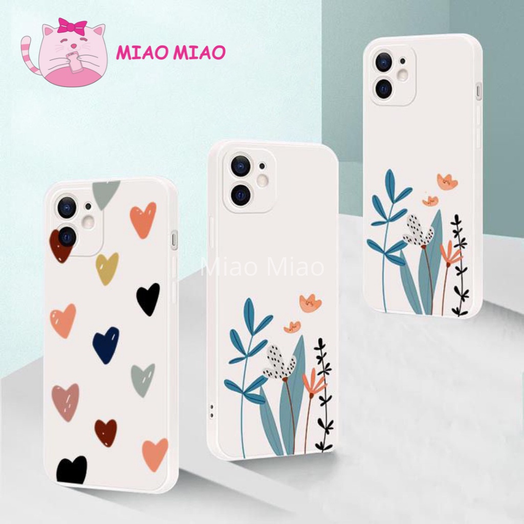 SOFTCASE CASE SQ-013 014 LOVE FLOWER FOR iPHONE 6 7 8 6+ 7+ 8+ X XR XSMAX 11 11PRO 12PRO 12PROMAX 13 13PRO 13PROMAX CASE HP