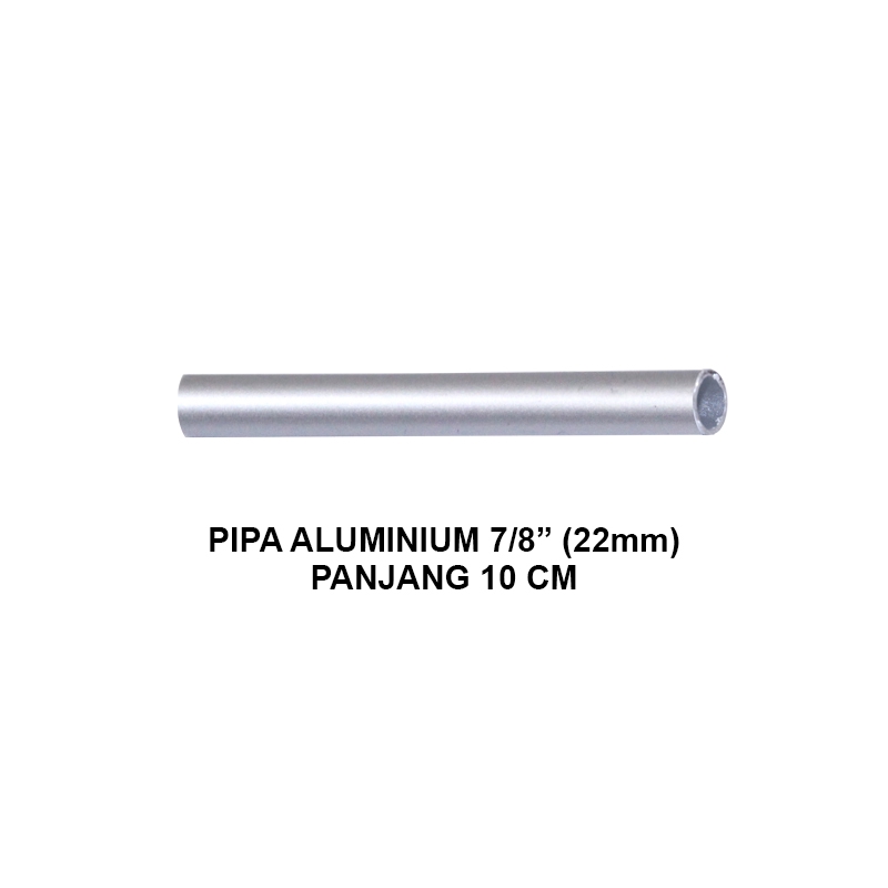 EELIC PIA-ALM22MMX1MM Pipa aluminium pipa bulat ukuran 7/8" (22mm) x 1mm panjang 10 cm