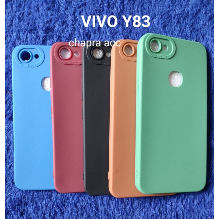 Soft case/slikon/kondom terbaru macaron pro camera/kamera type Hp Vivo y12/y15/y17/y81/y83/y71