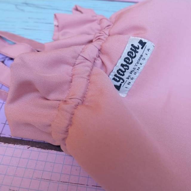 Siap Kirim Mukena Rayon Dewasa Blush Pink by Yaseen Design