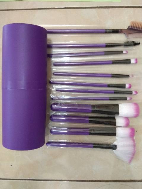 ( STOK READY ) Kuas alat make up kosmetik make up pro rias brush 12 in 1