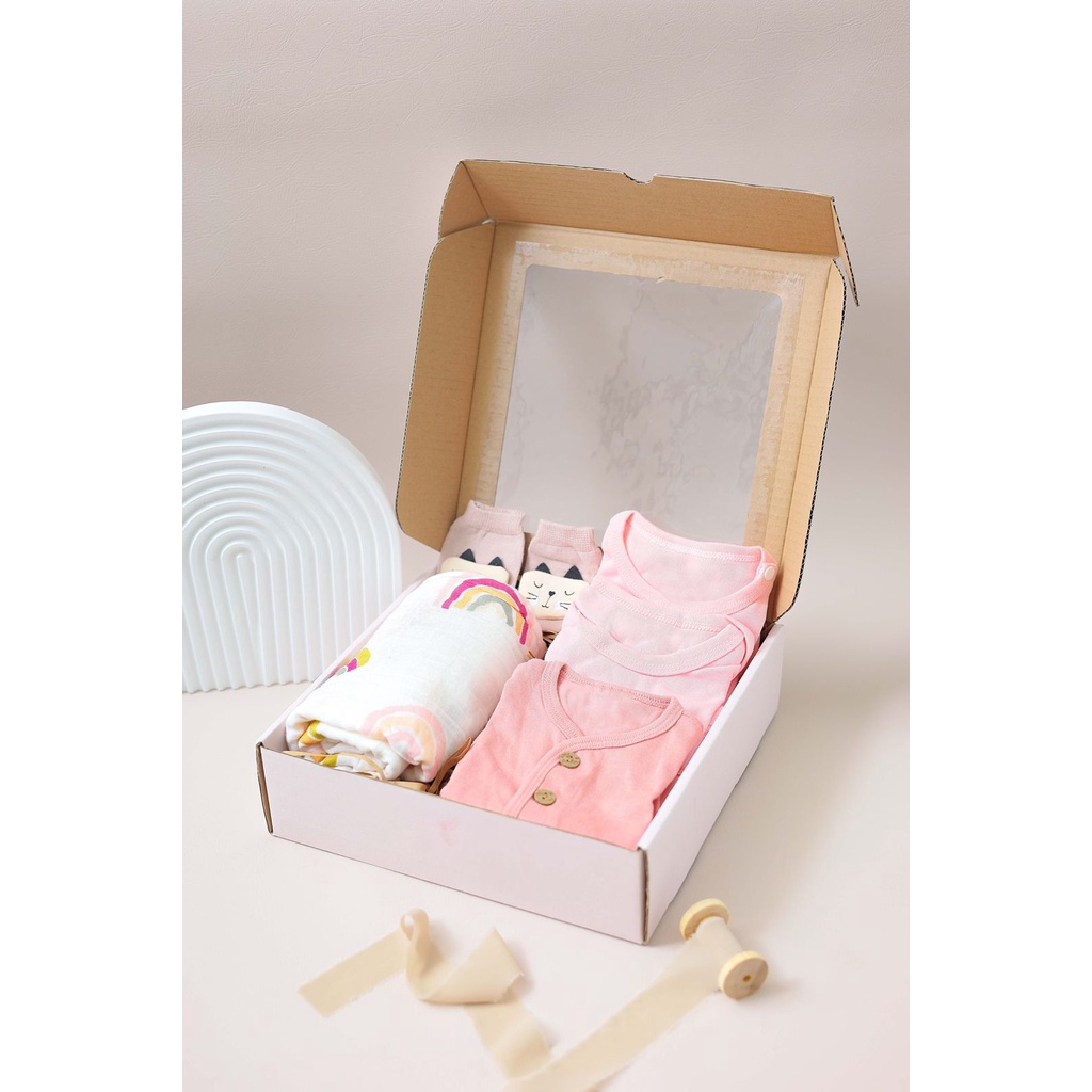 Flora Box - Baby Gift Box - Kado Lahiran Bayi Parcel - Hadiah Hampers Newborn - Supernova Supershop