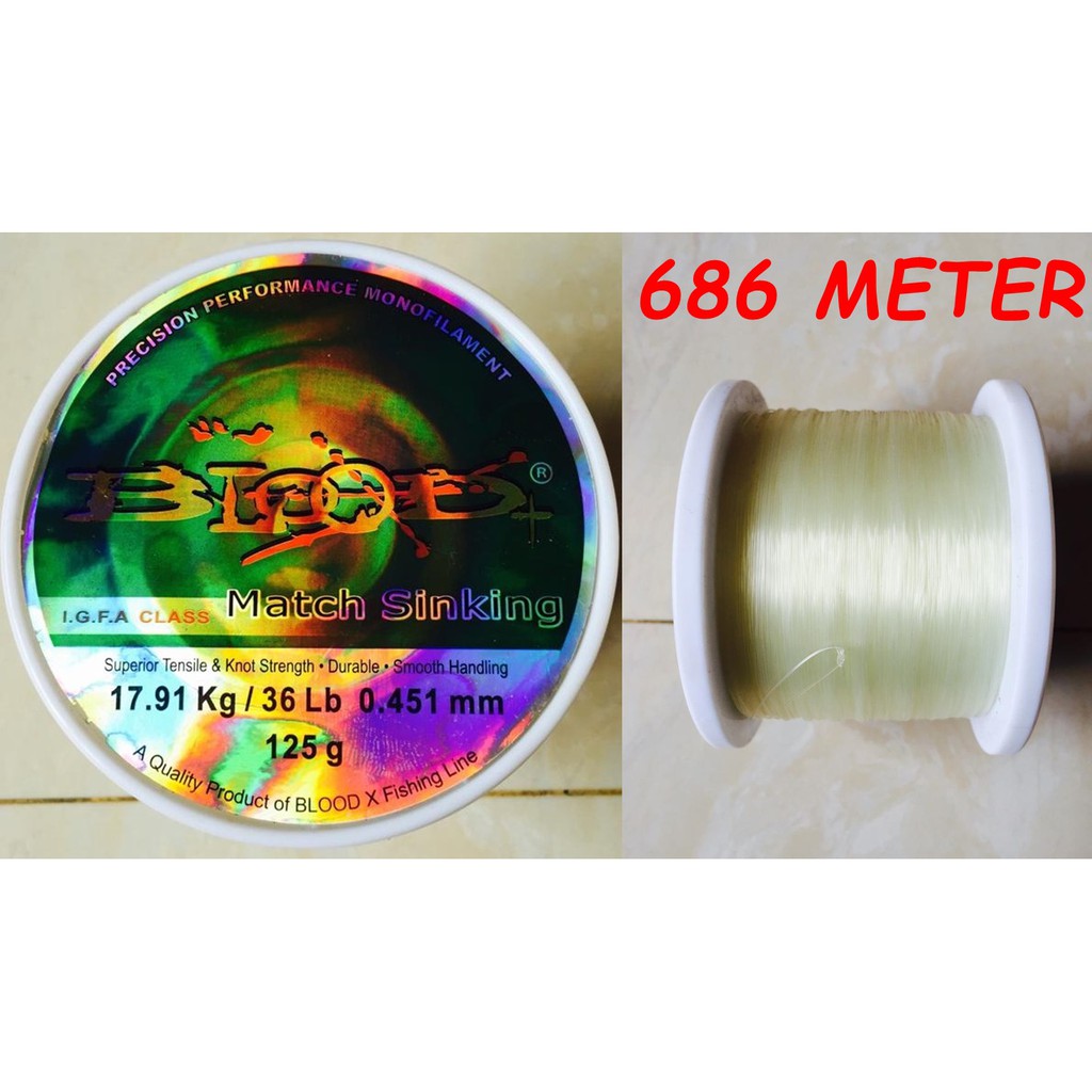 Senar Pancing Blood-x Match Sinking 36Lb