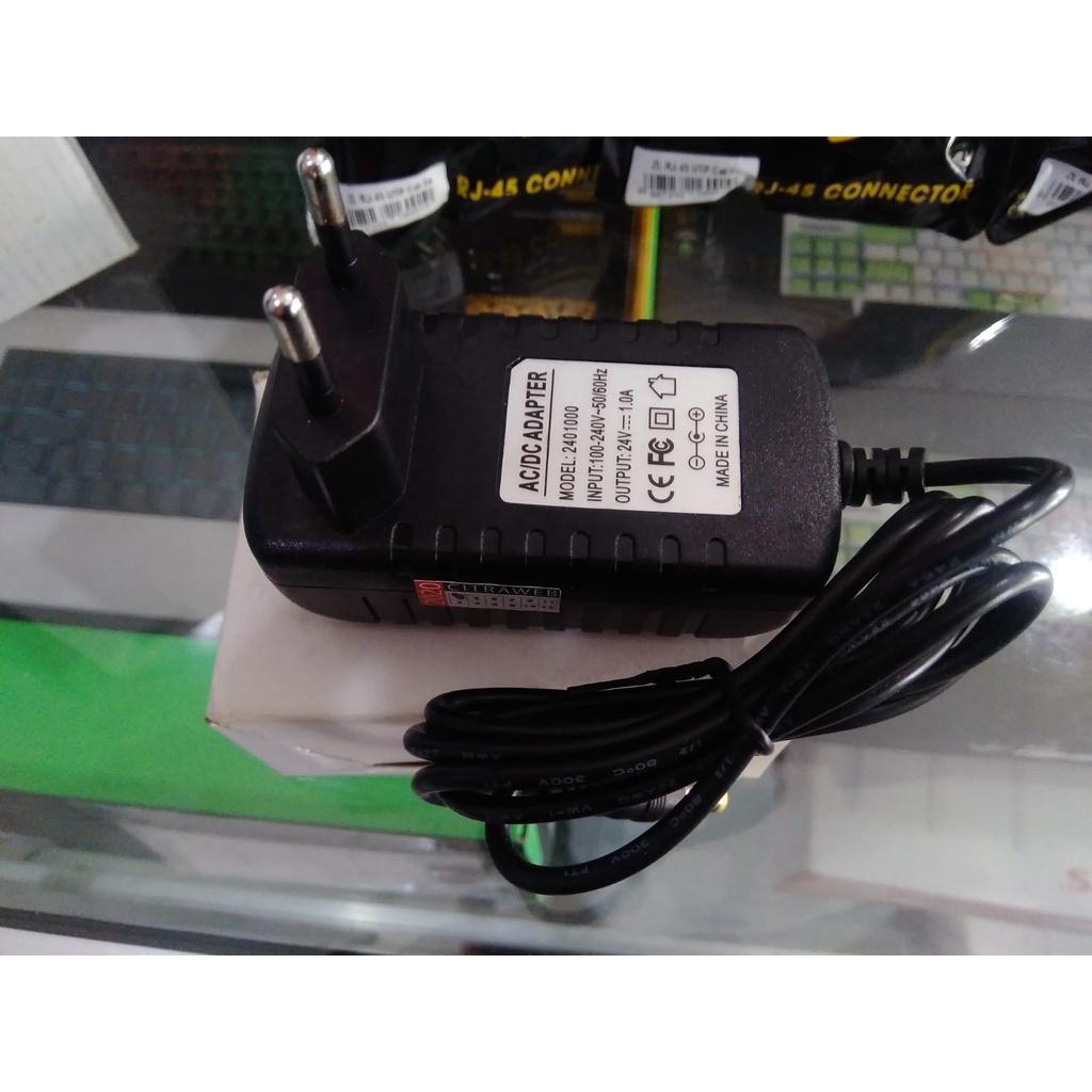 Power Adaptor 24 Volt - 1A , 24V 1A Original