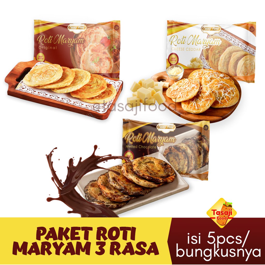 Paket Roti Maryam Tiga Rasa