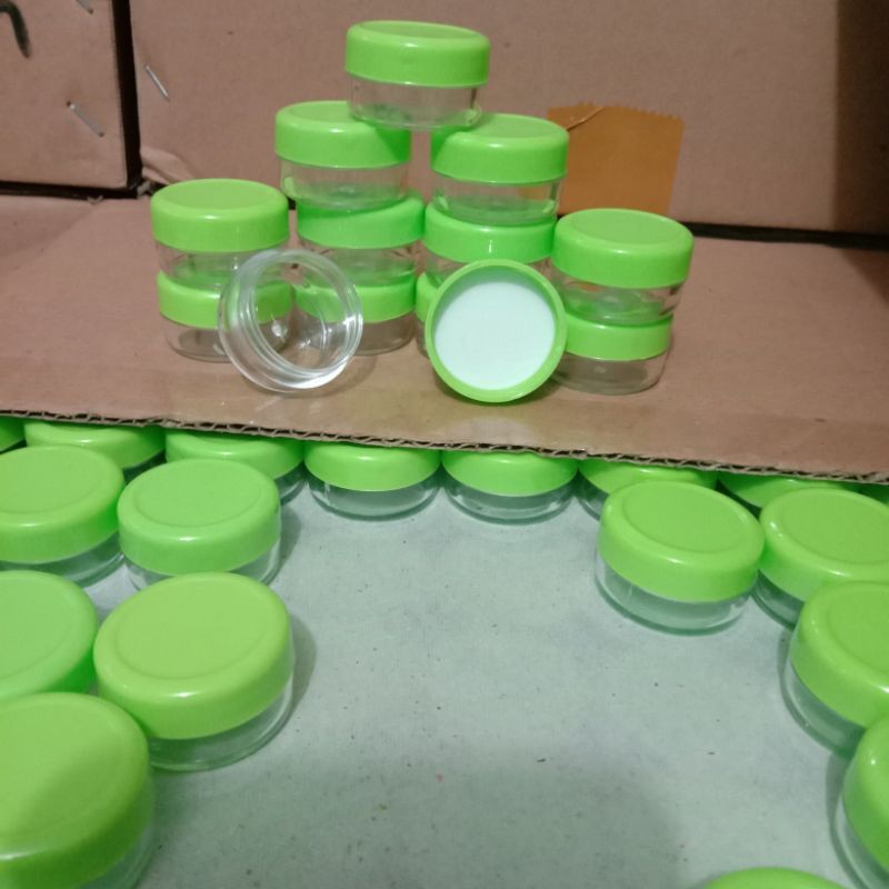 Pot Cream 5Gr Hijau Stabilo Transparan