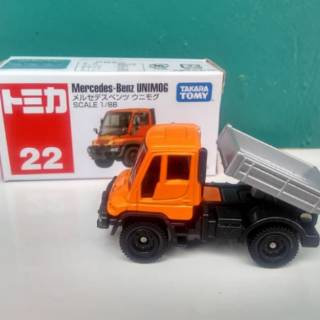 Tomica no 22 Mercedez benz Unimog truck diecast miniatur  