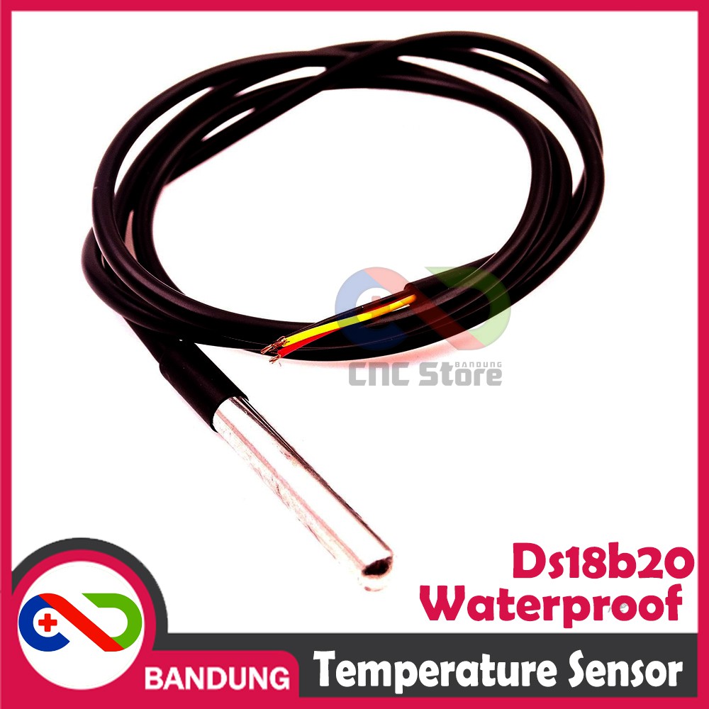 DS18B20 WATERPROOF TEMPERATURE SUHU SENSOR PROBE ARDUINO UNO