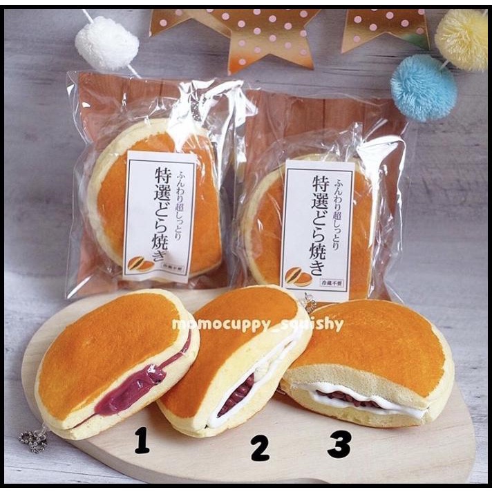 Squishy licensed Dorayaki ORIGINAL JAPAN ( kue jepang slow soft)
