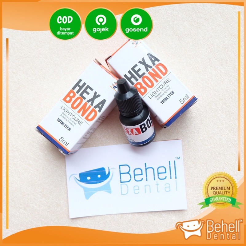 ORI EXP LAMA | HEXA BOND PRIMER LEM BEHEL / BONDING / HEXABOND / LASER LIGHT CURE / MINYAK GIGI 5ML