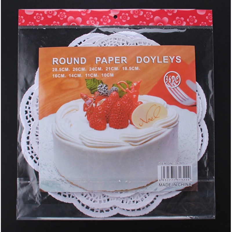 

36 Lembar Kertas Lace Bulat Untuk Properti Foto/scrapbook/roti