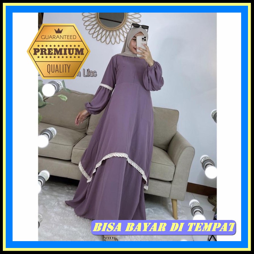 Bisa Cod Baju Gamis Wanita Homedress Bahan Katun Rayon Polos Model Terbaru 2022 Kekinian Busui Frien