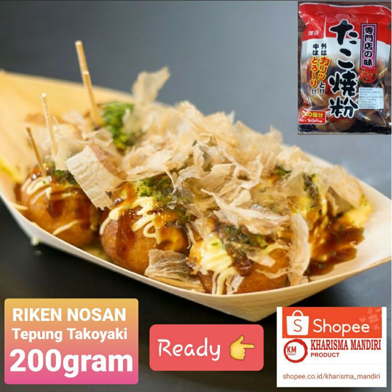 

RIKEN NOSAN Premix Adonan Takoyaki 200gram