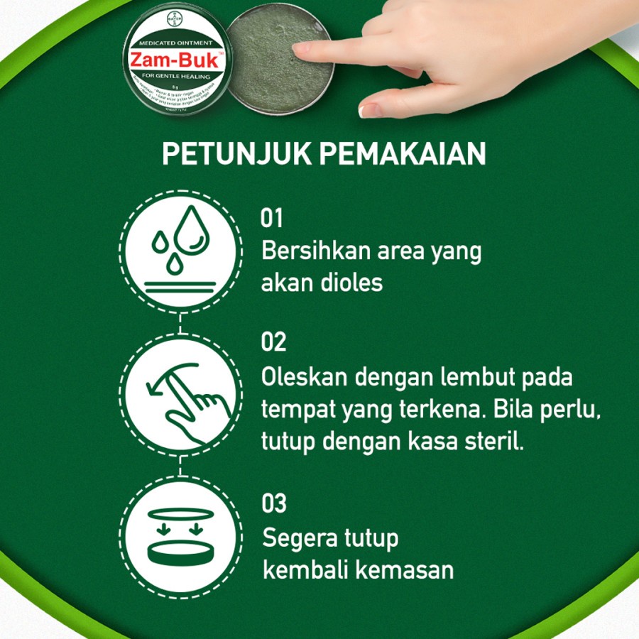 2-ORIGINAL ASLI ZAMBUK 25 GRAM AMPUH OBAT SALEP GIGITAN NYAMUK SERANGGA TERMURAH-Ampuh Salep Zam-Buk