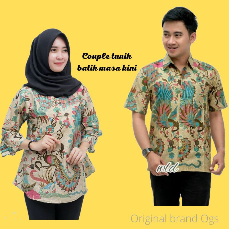 BLOUSE WANITA DAN HEM PRIA  COUPLE ATASAN WANITA ATASAN BATIK WANITA MURAH