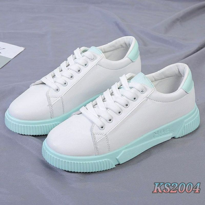 [SALE] LITTLE WHITE SNEAKERS WANITA KOREAN KS2004 IQ #Realstock