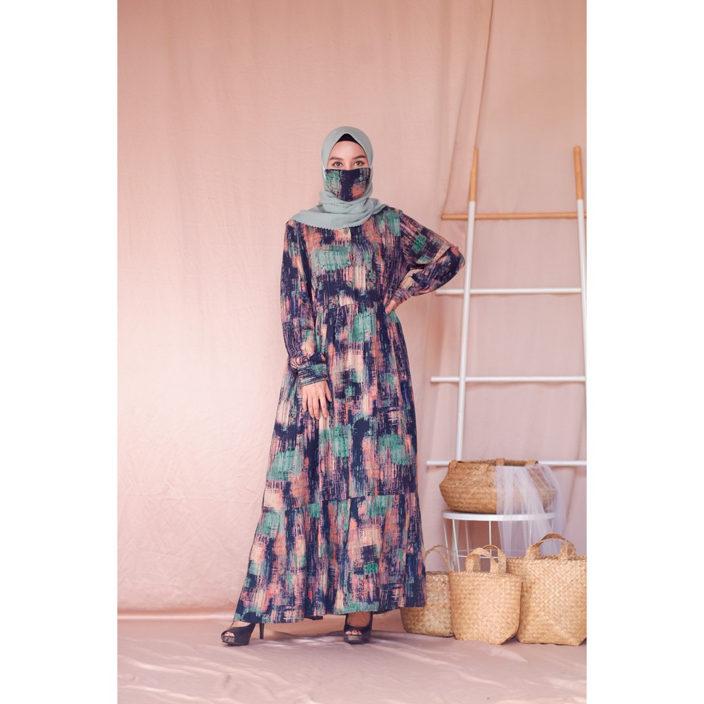 Sinai® Premium Home Dress Casual Murah Gamis Rayon Viscose 3 Dara Limited Edition
