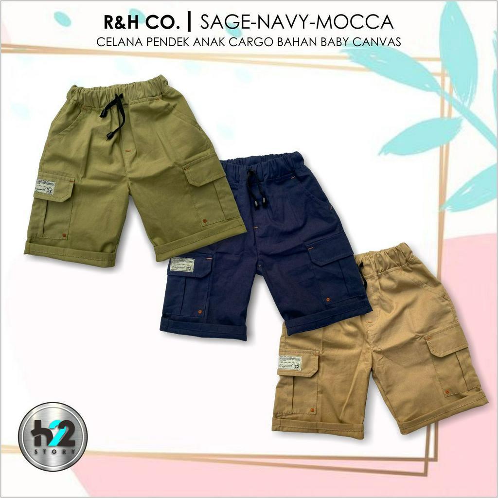 Him22Story Celana Anak  Pendek / Cargo Pendek Anak / Bahan Baby Canvas