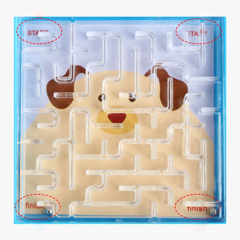 Mary Handheld Bead Maze Balance Puzzle Game Edukasi Latihan Tangan Marmer Lari Permainan Otak Pesta Anak Nikmat Set Saku