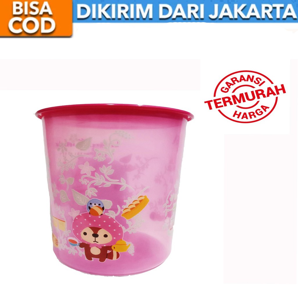 Toples Plastik Motif Imut Tempat Cemilan Food Storage Wadah Makanan Calista Odate 2,5LT