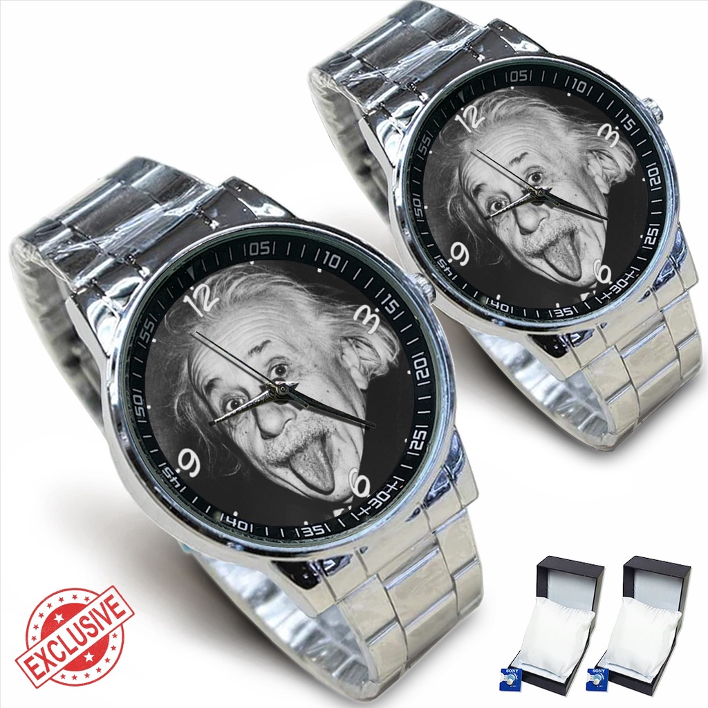 Jam Tangan Rantai Couple ALBERT EINSTEIN (Nice)