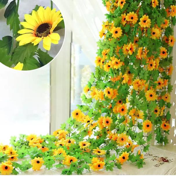 ➱ Bunga Matahari Rambat - Bunga Plastik Artificial Untuk Dekorasi ✾