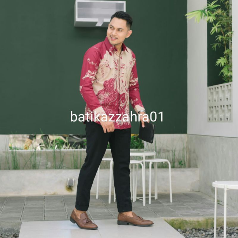 KEMEJA BATIK PRIA CENDRAWASIH FULL FURING