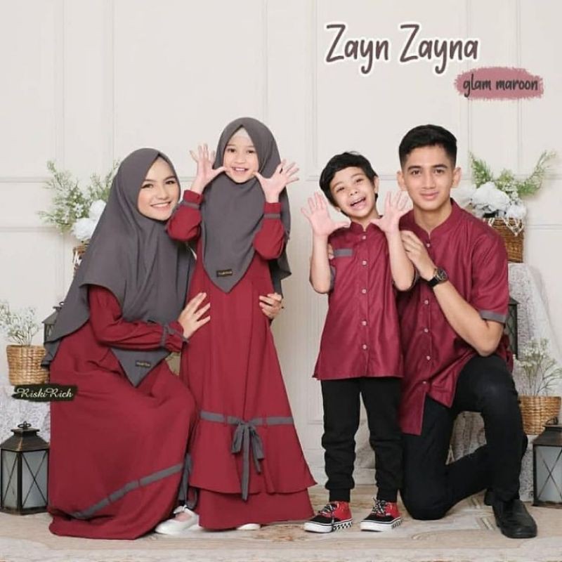 Gamis Keluarga | Gamis Moscrepe Zayn Zayna | Gamis Couple