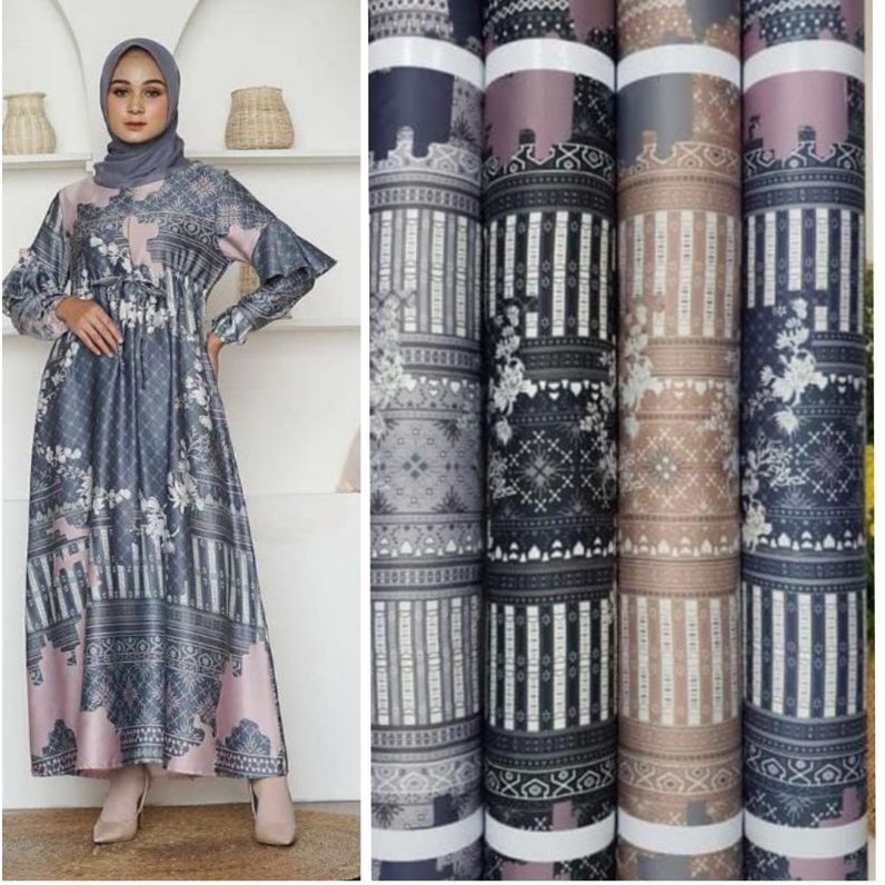 Kain Maxmara Lux &amp; Diorrsilk Jeumpa harga per 0,5m untuk Gamis Tunik Setcel