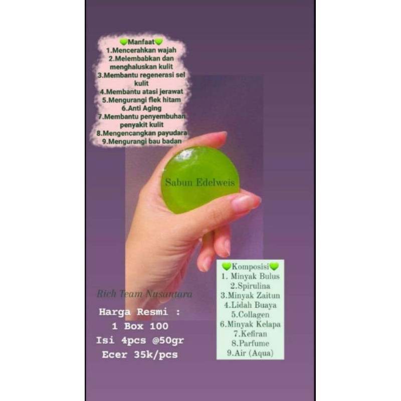 sabun bulus edelweis