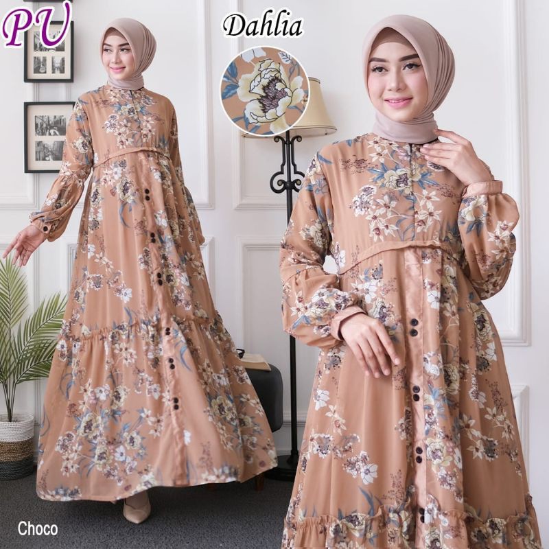 DAHLIA homedress gamis rumahan adem busui