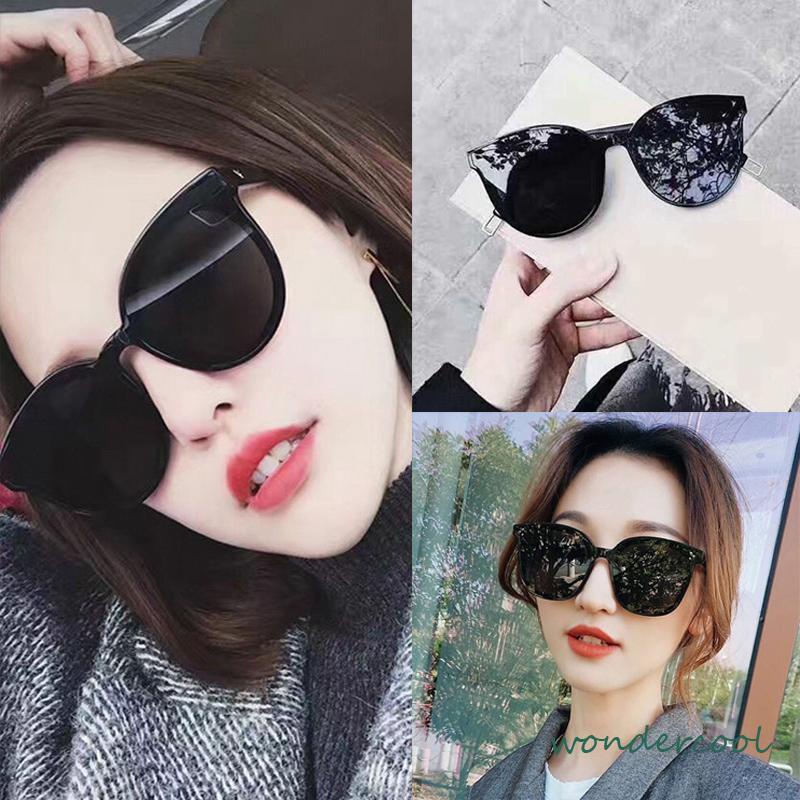 Kacamata Korean Retro Mata Kucing Kacamata Hitam Anti-UV Wanita Sunglasses-Won