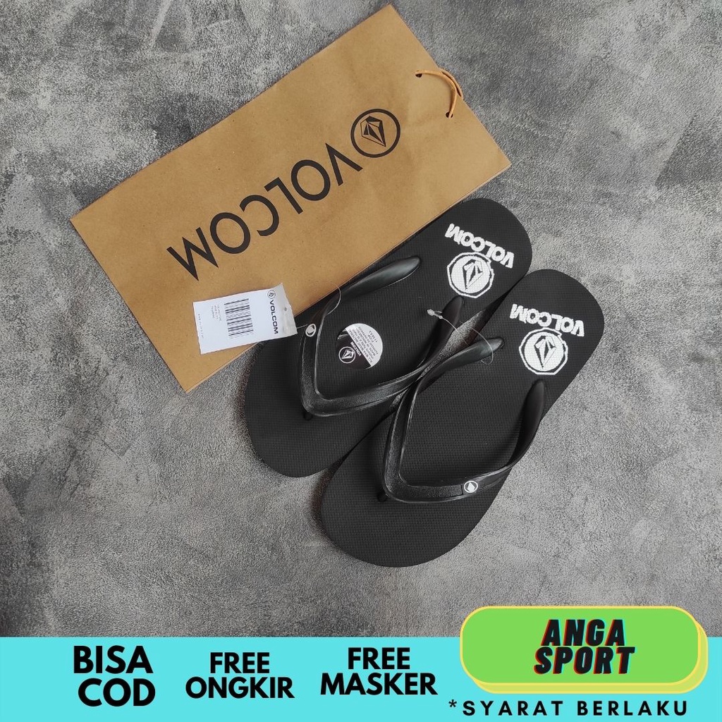 SANDAL PRIA VOLCOM REMAJA / SENDAL JEPIT SANTAI COWOK / SANDAL DISTRO BRANDED PREMIUM QUALITY