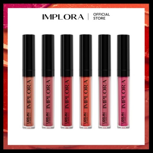 [BPOM] IMPLORA Urban Lip Cream Matte | Implora Lip Cream Lipstick 12 shades