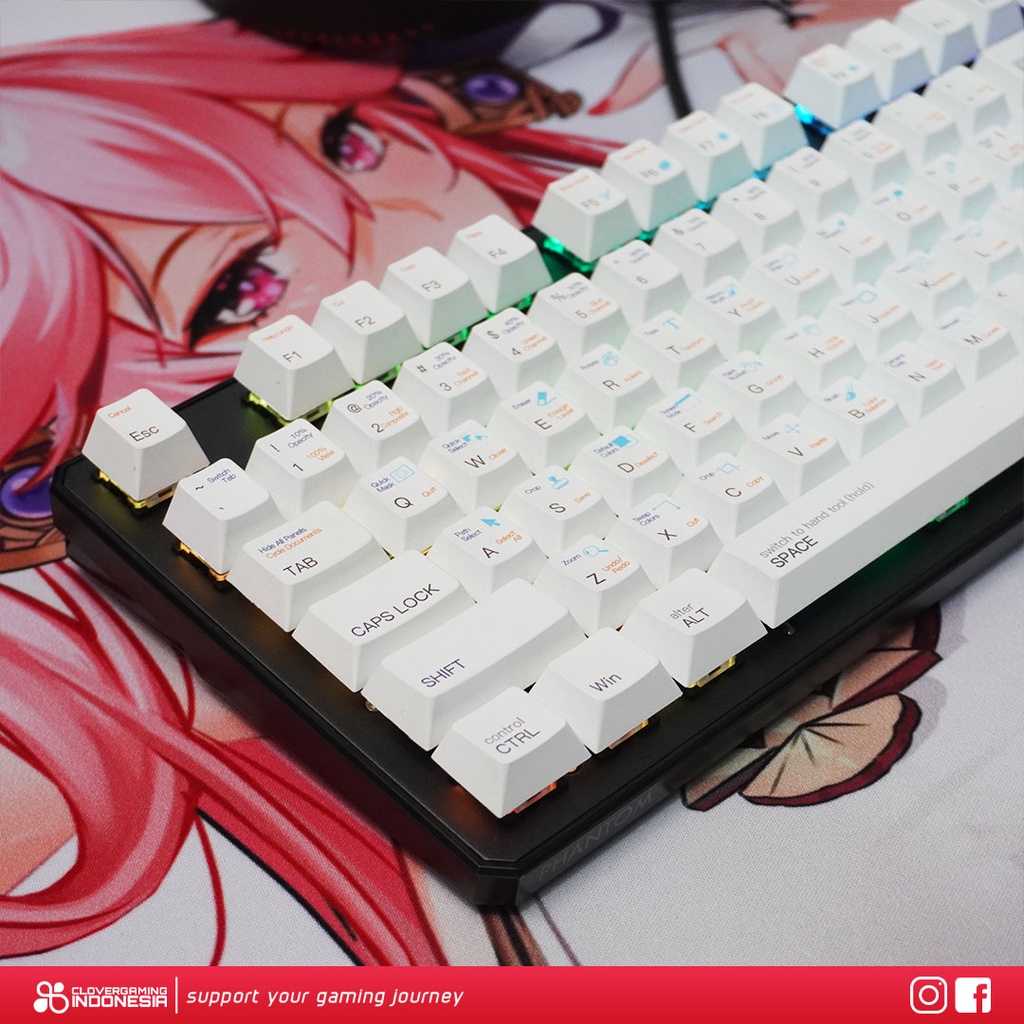 Keycaps CLV PBT Designer - PBT Dye-Sub Fullsize 104 Keyset Custom