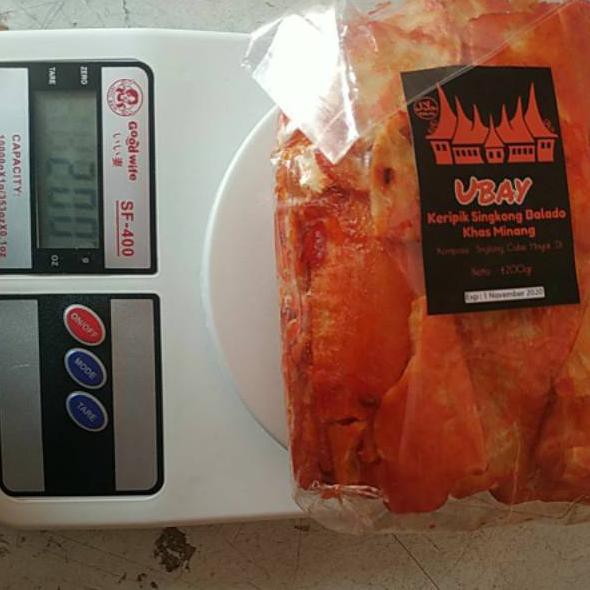 

HARGA PROMO Keripik Kripik Singkong Sanjai Sanjay Ubay Rasa Balado 180- 200gr