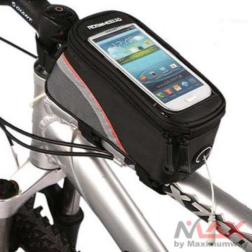 ROSWHEEL Tas Barang Sepeda Smartphone Holder Touch Waterproof - YP35 Warna Hitam