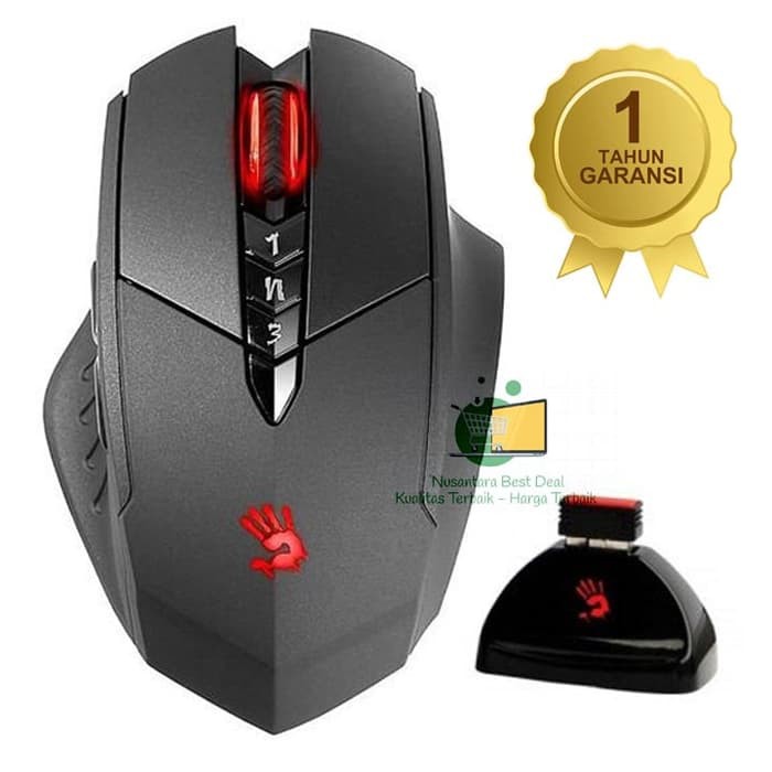 Bloody Gaming Mouse R70A Infrared Switch 7 Prfl Macro Wireless Ori AG0327
