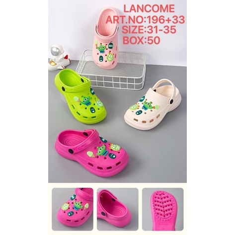 Sandal Baim Bustong Anak Sandal Selop Wedges Clog Jelly Wanita Rubber Empuk Sandal Fuji Versi Anak Crocss Motif Toy Story Jibbitz