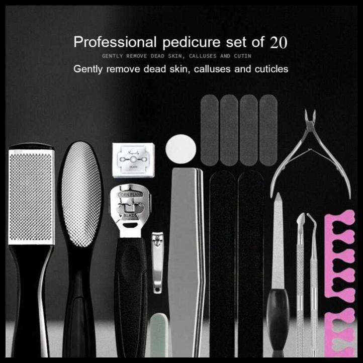 GS8 Naclips Alat Perawatan Kaki Manicure Pedicure Foot Care Set 20 In 1 Ppk038