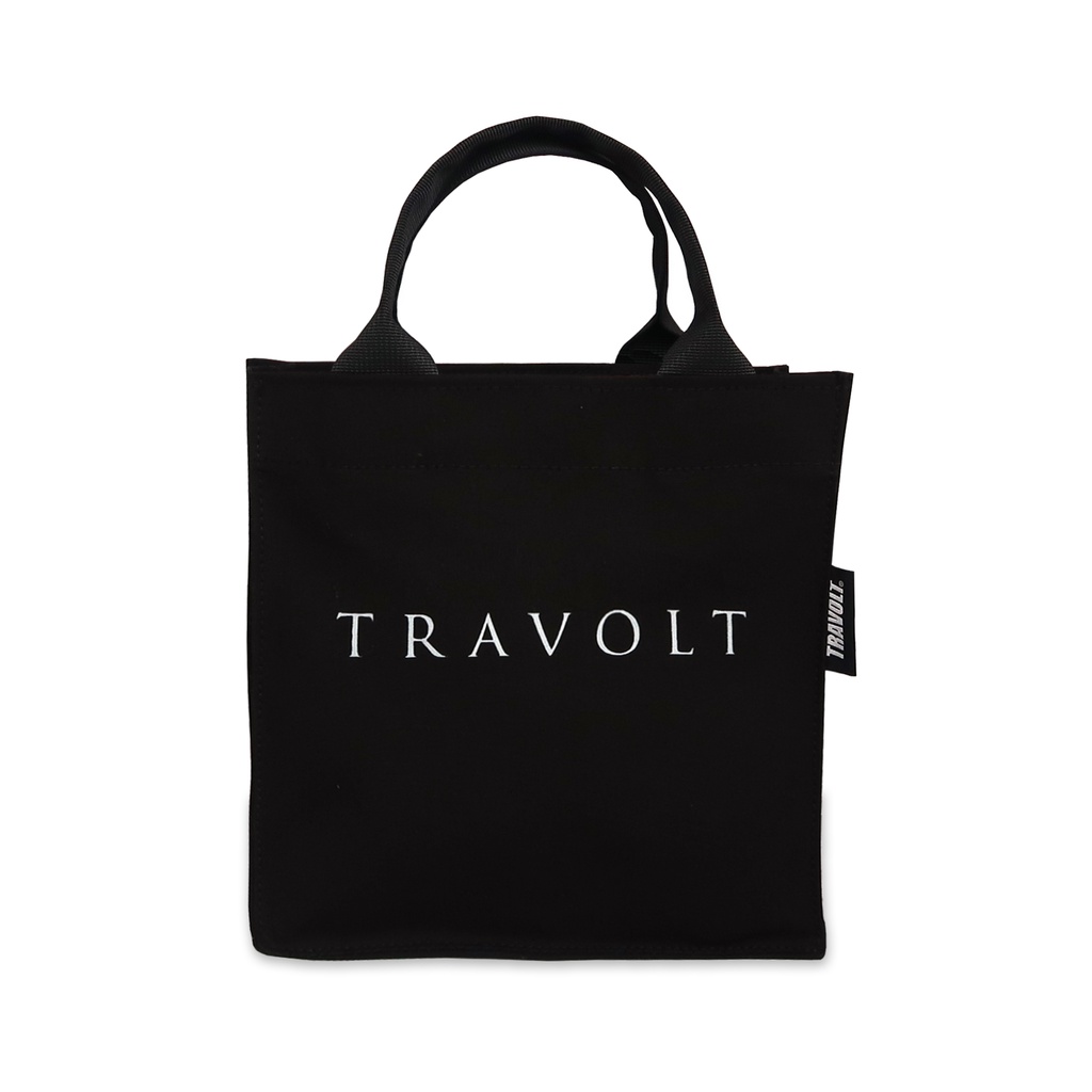 Totebag Canvas - Port - Selempang - Hitam - Tas Kanvas - Travolt - Crossbody