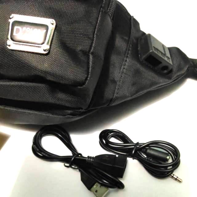 Tas selempang waist bag pinggang polo danny impor plus port usb