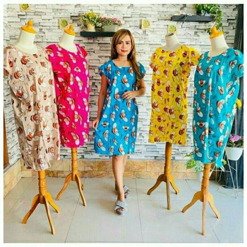 Daster Mini Midi Katun Rayon Solo