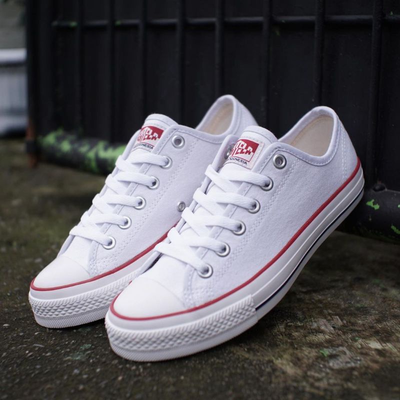 Sepatu Ventela Ethnic Original - Sneaker-Vantela Termurah-Low Full white