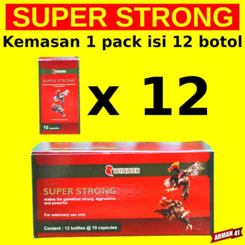 Super Strong winner / 1 Box atau 1 Lusin = 12 pcs