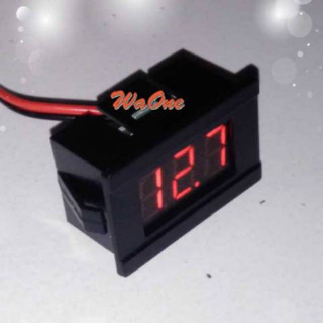 Digital Voltmeter DC LED Merah