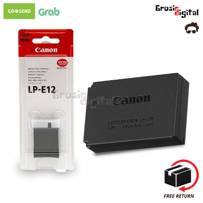 Baterai Canon LP-E12 For Canon EOS M10, EOS M100, EOS M, EOS M2, EOS 100D