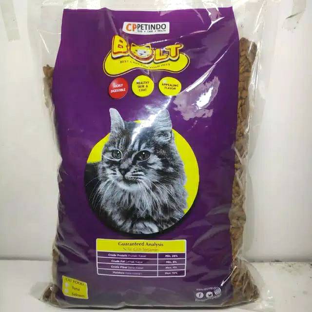 Makanan Kucing Merk Bolt Kemasan 500gr